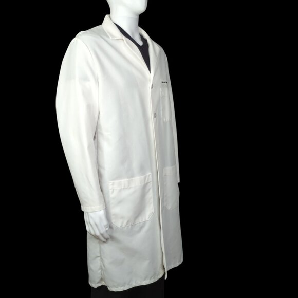 Red Kap "Microsoft Hands-On Lab" White Lab Coat, Men's 48 Regular - Picture 2 of 11